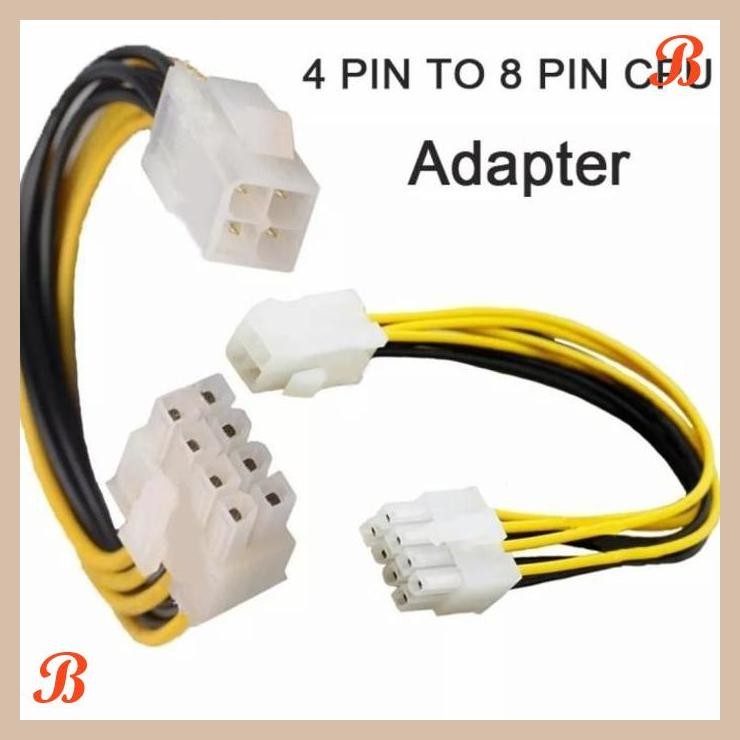 [SRP] kabel Power Atx Cpu 4 to 8 pin motherboard Adapter Extension 4pin 8pin
