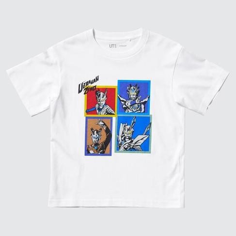UNIQLO Kids UT T-Shirt Kaos Anak Laki-Laki Grafis Ultraman White