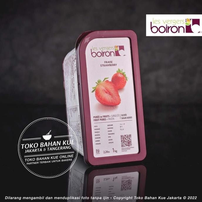 

Grosir Boiron Strawberry Puree 1Kg Fruit Frozen Berries Beku Buah Stroberi