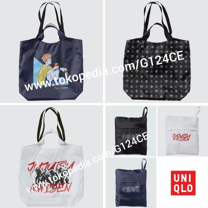 UNIQLO JUJUTSU KAISEN TAS TOTE SAKU MANGA UT Pocketable