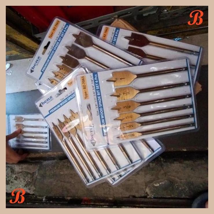 [KMT] MATA BOR KIPAS KAYU SET 6PCS ATAU MATA BOR KAYU MODEL KIPAS