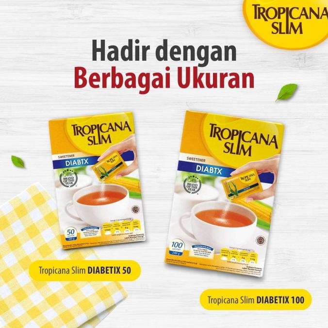 

Murah Twin Pack: Tropicana Slim Diabtx 50 Sch - Pengganti Gula Diabetesi