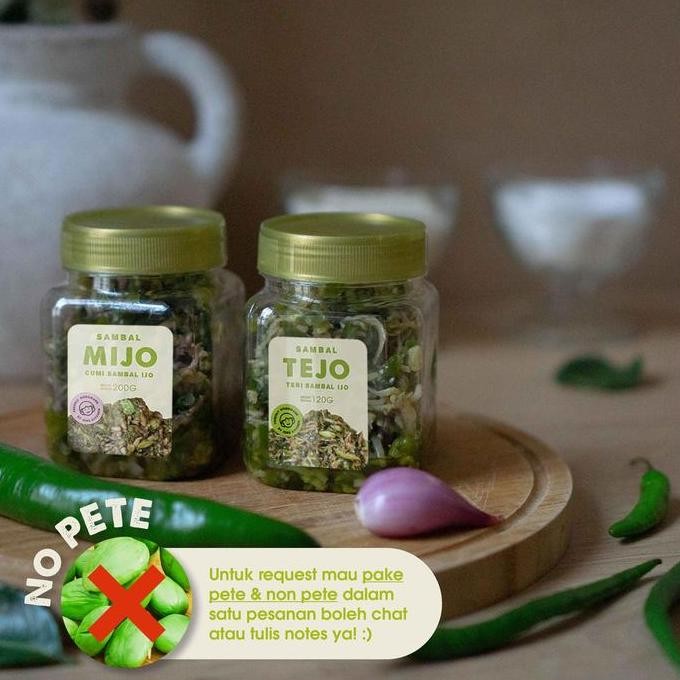 

Murah Bundle Baby Cumi Sambal Ijo (200G) Mijo+ Teri Medan Sambel Ijo (150G) Tejo Sambel Pedas Gurih Food Makanan