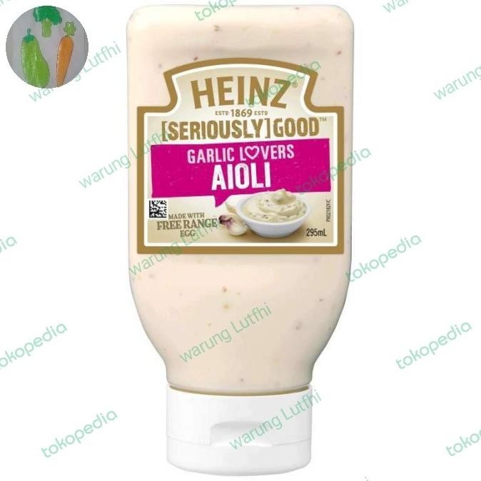 

Murah Heinz Dressing Garlic Lovers Aioli 295M