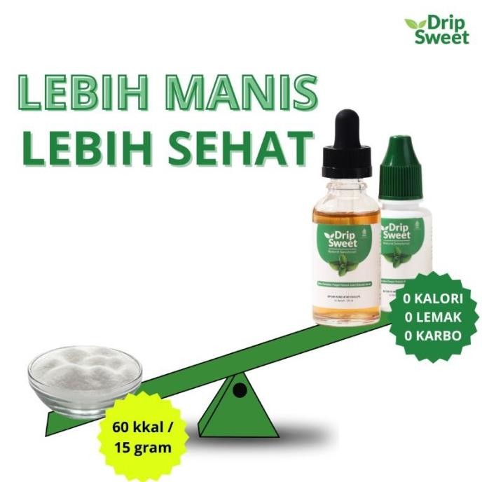 

Murah Dripsweet Gula Stevia Pemanis Alami Cair 30Ml