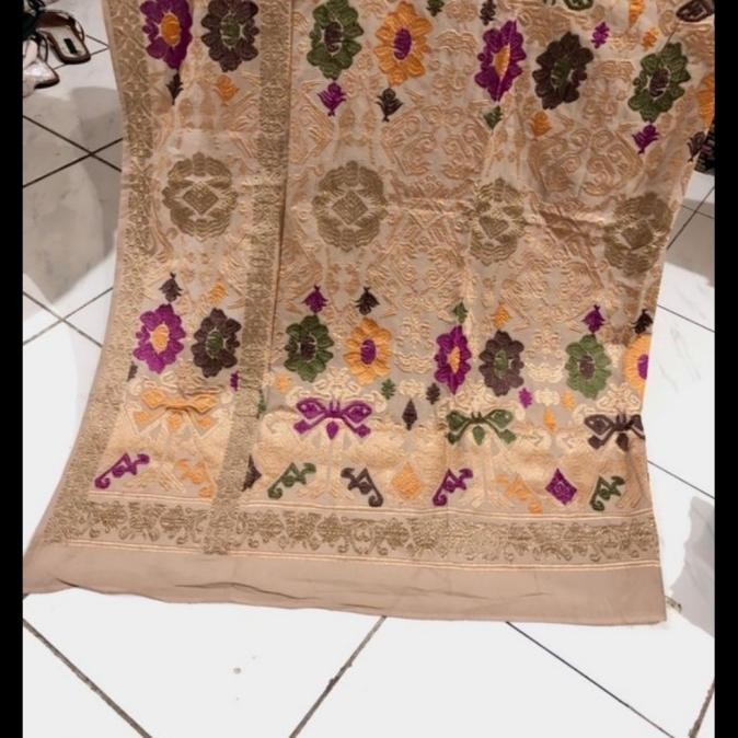 KAMEN LILIT LEMBARAN SONGKET BORDIR BAWAHAN KEBAYA BALI