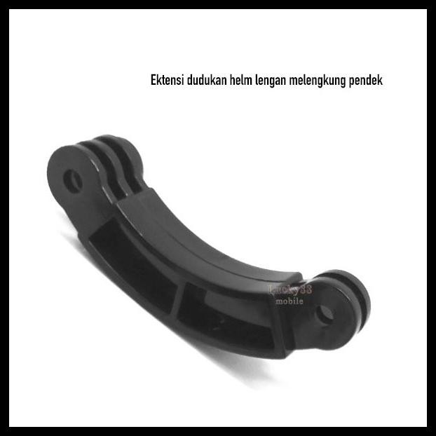 CURVED ARM EXTENDER BATANG EKSTENSI LENTUR 7.5CM BATANG TIKUNGAN  PENDEK TIANG CAMERA AKSI GOPRO BRA