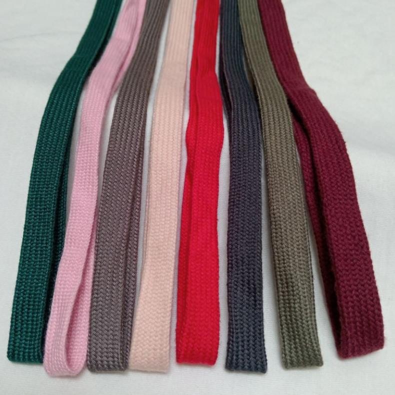 Tali Celana Lebar 2 Lapis Katun,Tali Celana Gepeng,Tali Hoodie Katun Harga Untuk 5 Mtr