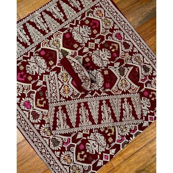 SET COUPLE BORDIR ( KAMEN SAPUT UDENG) / COUPLE SONGKET BALI