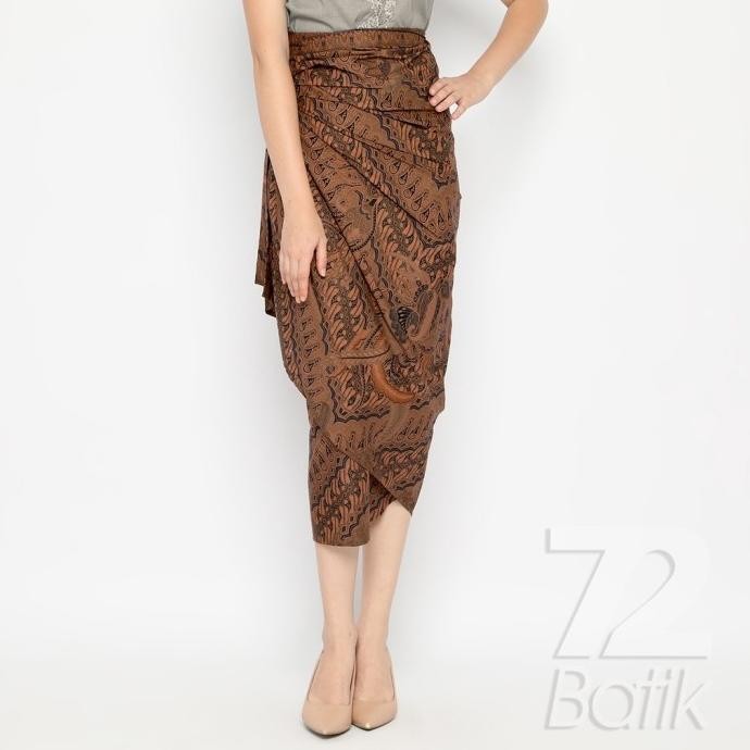 ROK BATIK SPAN SKIRT LILIT KEBAYA INSTAN MODERN WANITA MOTIF BEST SELLER 725099 CAP 72 - ROK BATIK L
