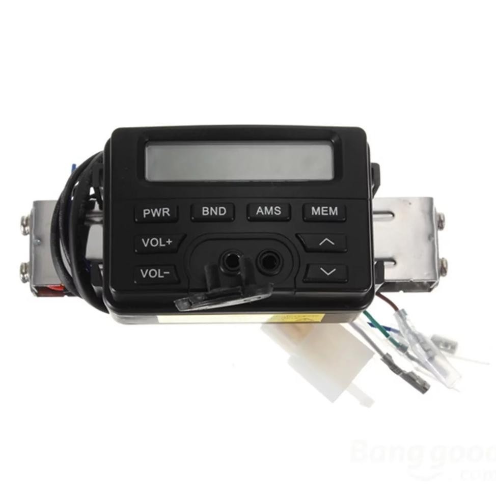 AKSESORIS AUDIO MOTOR MP3 PLAYER FM RADIO UNTUK MOTOR DENGAN 2 SPEAKER WATERPROOF AKSESORIS AUDIO