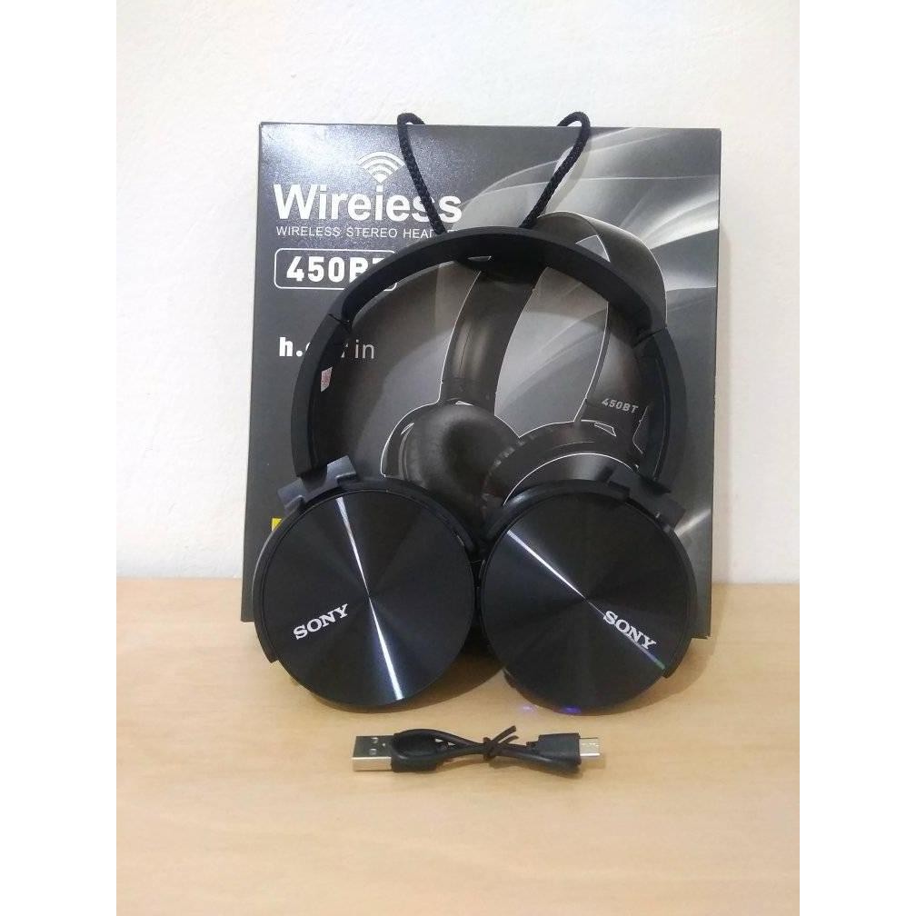 WIRELESS STEREO HEADSET SONY 450BT EXTRA BASS / HEADPHONE BLUETOOTH SONY