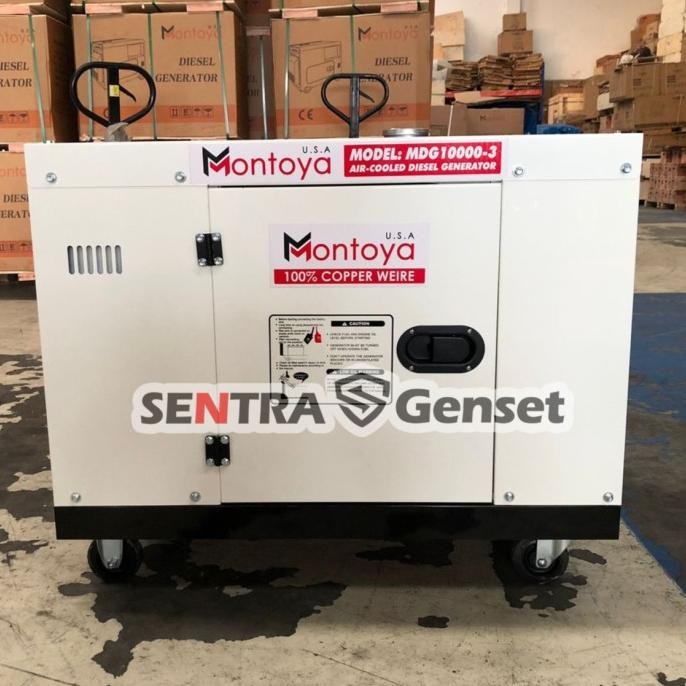 Genset 10 Kva 3 Phase Montoya Mdg10000-3 Usa Technology