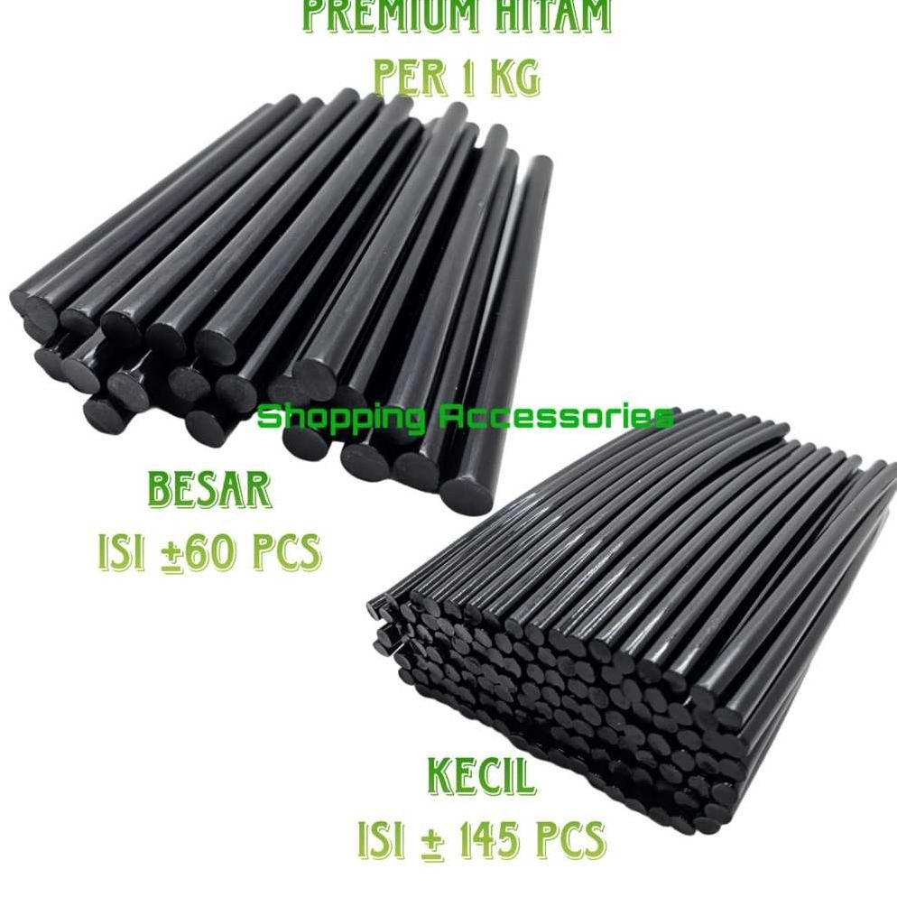 Lem Lilin / Lem Bakar HITAM / Lem Hitam / Lem Hitam Ajaib /  isi Glue Gun Hitam -+ 1kg