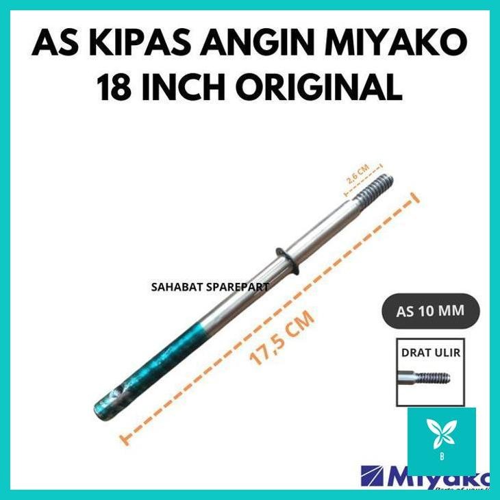 | SH | AS KIPAS ANGIN MIYAKO 18 INCH DRAT ULIR 10 MM ORIGINAL