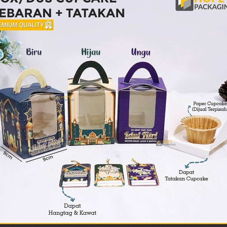 

5 Pc Bo Du Cupcae Lebaran Hang Tag Gable Bo Hamper Ue Ering Hamper Idul Fitri Iedmub