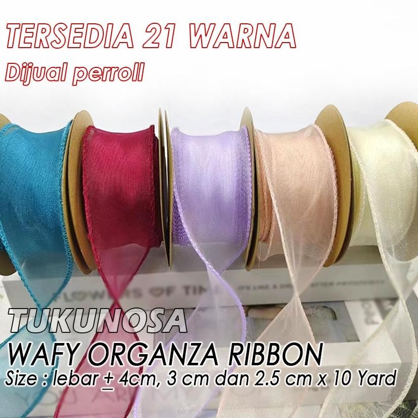 

Perroll Wafy Organza Ribbon Pita Organdi Gelombang Pita Ado Organza 4 Cm 3 Cm 25 Cm Mermaid Tail Ribbon