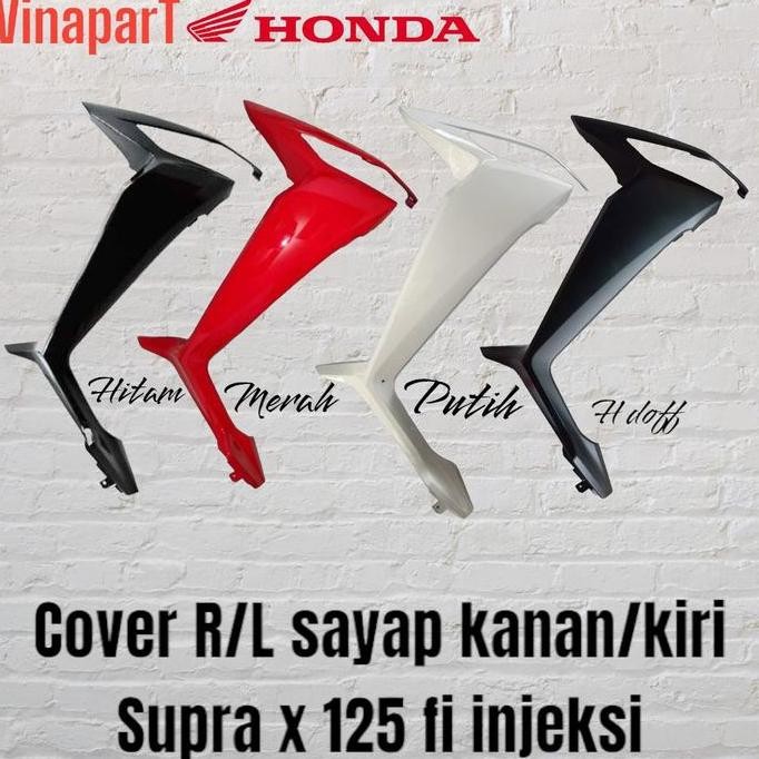 Sale Cover R L Sayap Tebeng Supra X 125 Fi Injeksi K41 Kanan Kiri Hitam Merah Putih Hitam Doff