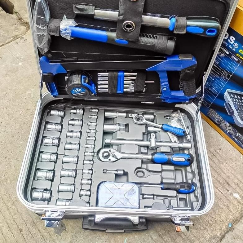 Tool Kit Set 132 Pcs With ABS Trolley Box Mrek Sands