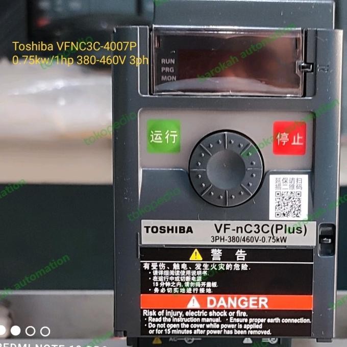 Spesial Inverter Toshiba 0.75Kw/1Hp 380V 3Ph Vfnc3C-4007P