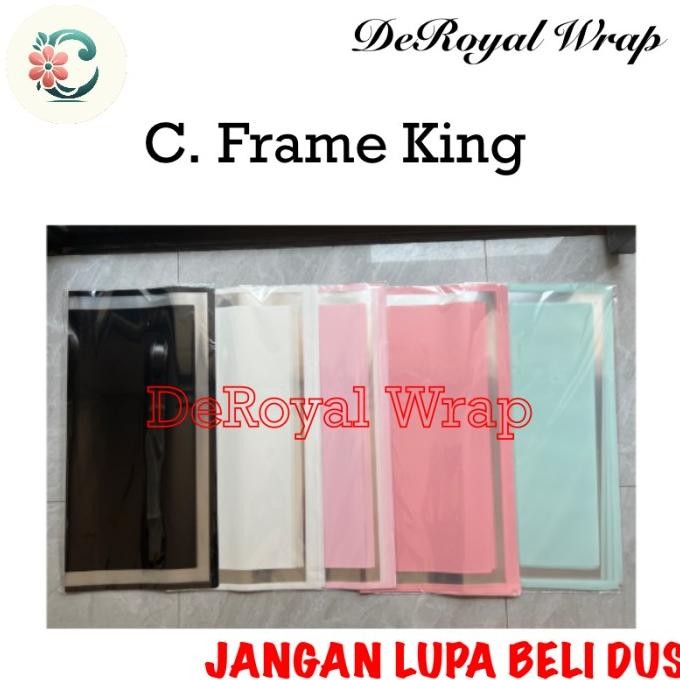 

20 Lembar Cellophane Frame Bening / Cellophane Frame King / Kertas Bunga / Wrap Bunga / Cellophane Paper / Wraping Paper Terbaru