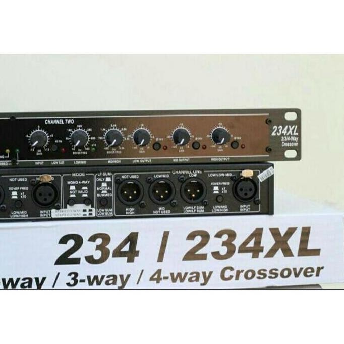 Crossover Dbx 234Xl / Dbx 234 Xl 2 Way/3 Way/4Way(Mono) Crossover Mixer Amplifier Original