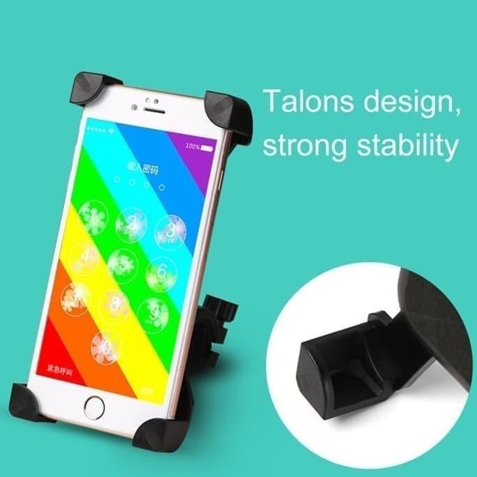 HOLDER HP STANG MOTOR X GRIP BRACKET JEPIT 4 SUDUT