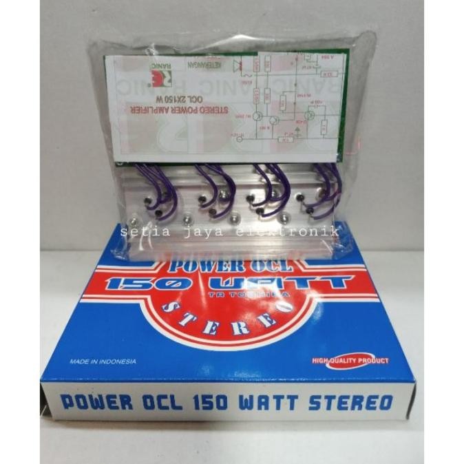 Kit Power Amplifier Ocl 150 Watt Stereo Jengkol Original