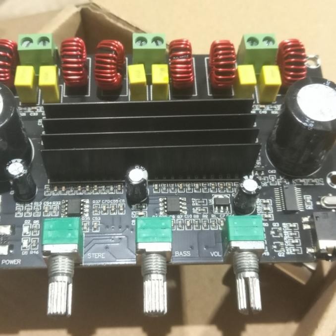 Xh-A305 Bluetooth 5.0 Stereo Digital Power Amplifier Board Tpa3116D2 5 Hitam Subwoofer Pc Biru Origi