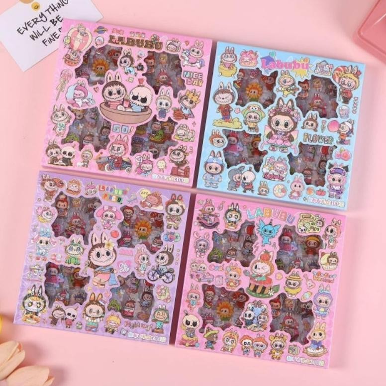 tru-63 rf-45 Stiker Sweet Diary / Sticker Sanrio Mixed / Lotso Labubu Capybara Isi 100 Pcs Korea Aes