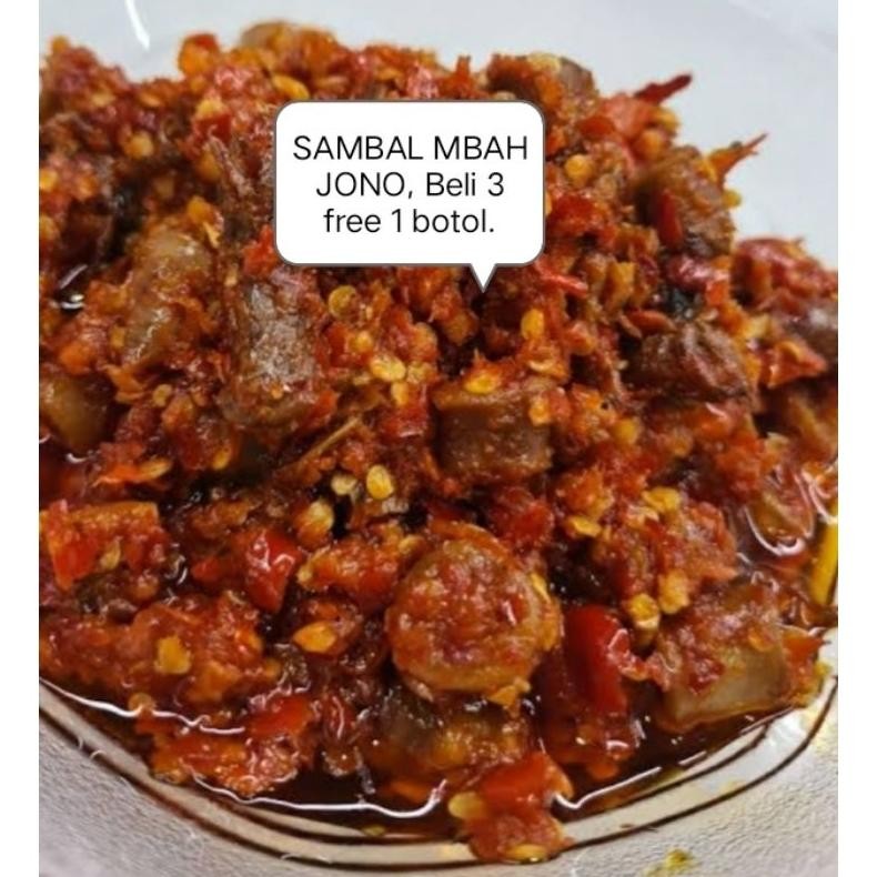 

We-12 Sambal Mbah Jono(Cumi),150G.Promo Beli 3 Gratis 1