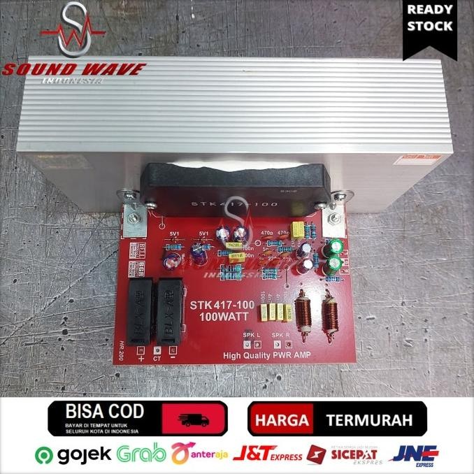 Kit Stk 417-100 Plus Heatsink Stereo 100W Power Amplifier Original