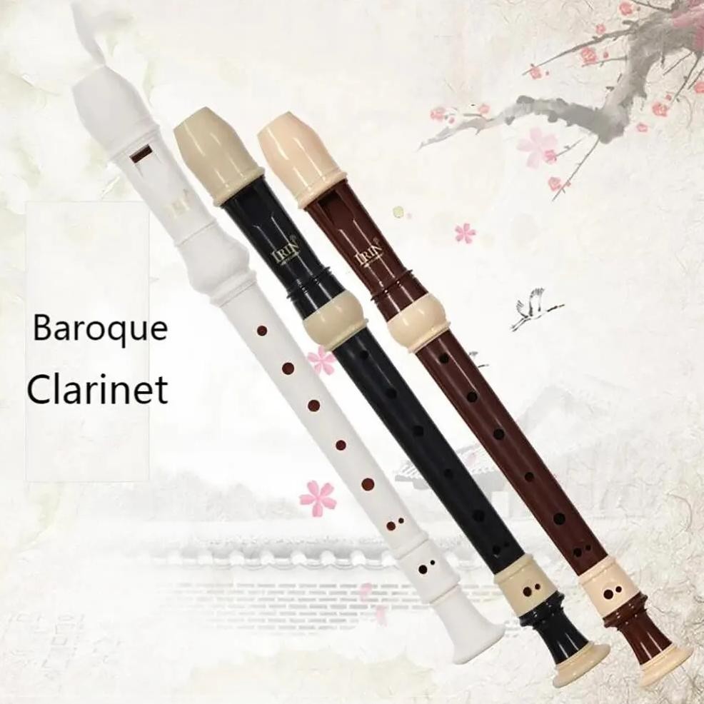 Irin Baroque Clarinet Woodwind Instrument Recorder Soprano Vertical Flute With Musical Instrument Ac