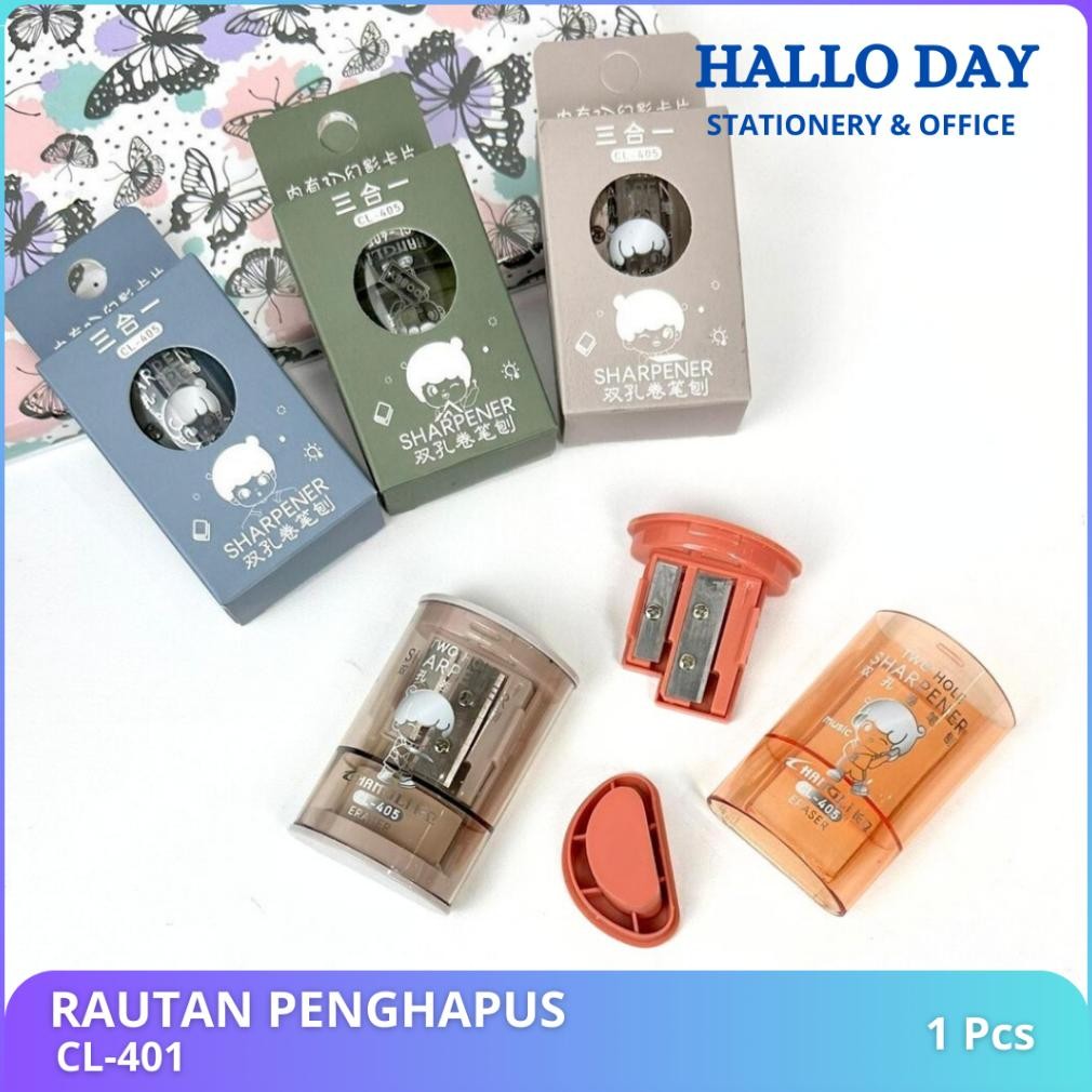 

Gjk-25 Hd Rautan Serutan 2 In 1 Ada Penghapus / Rautan Serutan Pensil
