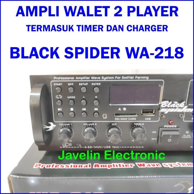 Ampli Walet Black Spider Bs Wa 218 / Amplifier Walet Bs Wa218 Original