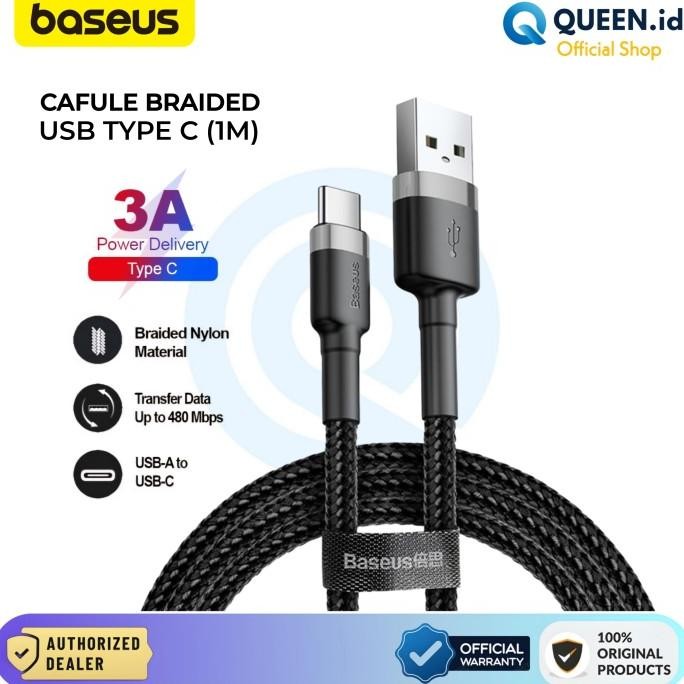 baseus type c 3a data cable 1m / kabel data type c baseus qc 3.0 termurah