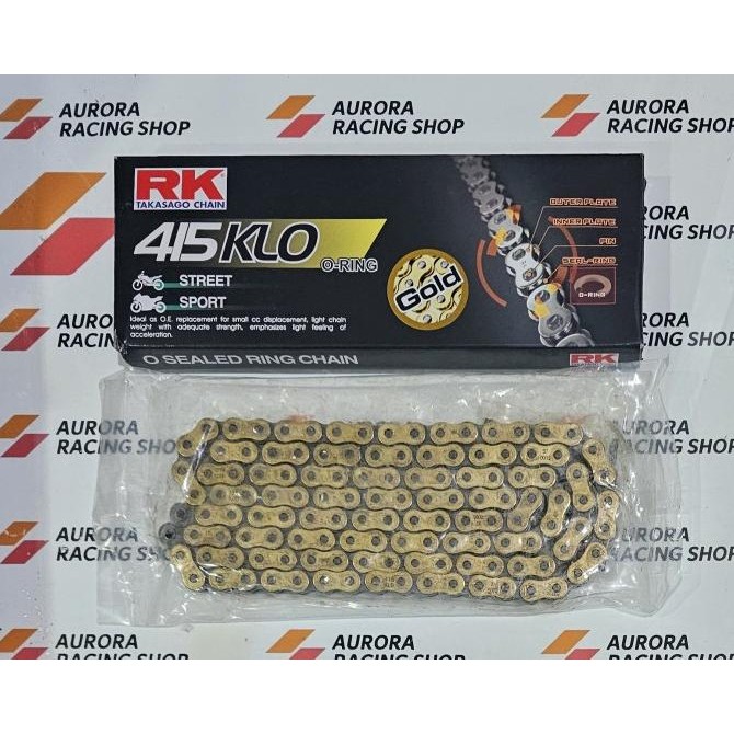 New RANTAI RK 415 KLO O-RING - 130L GOLD ORIGINAL RK TAKASAGO CHAIN JAPAN