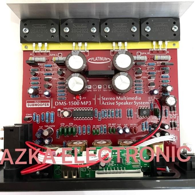 Kit Power Amplifier Speaker Aktif Plus Bluetooth Dms 1500 Original