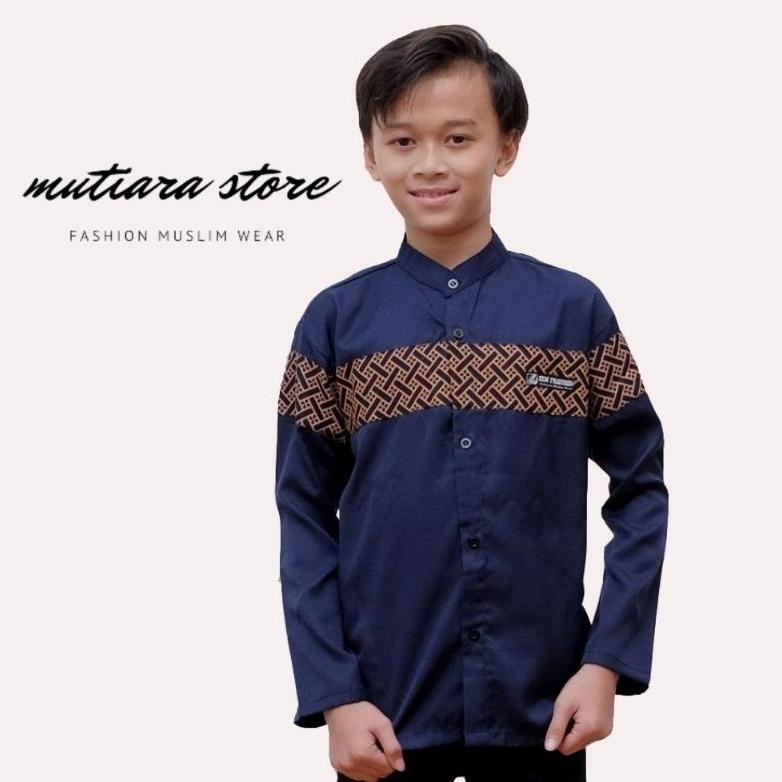 Koko Anak / Koko Anak Tanggung Pria Lengan Panjang / Koko  Anak Hadroh El Rumi