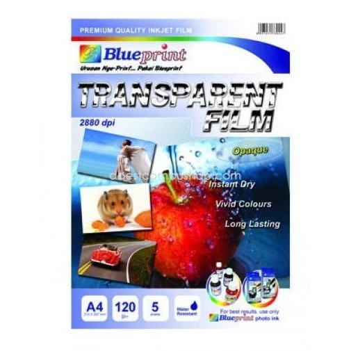 

Kertas Film Transparan / Transparent Film ( Opaque ) Blueprint A4 Terlaris