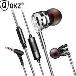 Earphone Knowledge Zenith Bass Metal Earphone with Mic QKZ-DM9 | semerukamera1976