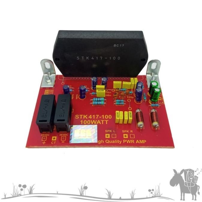 Kit Power Ampli Mono Amplifier Stk 417 Tanpa Heatsink Bell Bgr Asli Original
