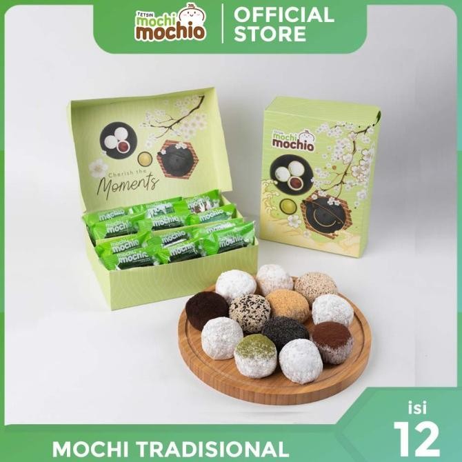 

Grosir Tetsin Mochi Mochio - Mochi Tradisional 12 Pcs