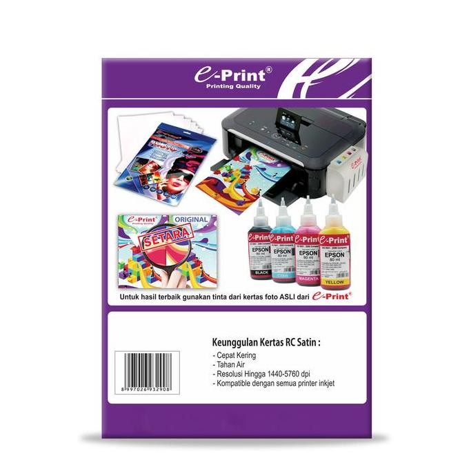 

E-Print Kertas Foto Rc Satin Photo Paper 260 Gsm Terlaris