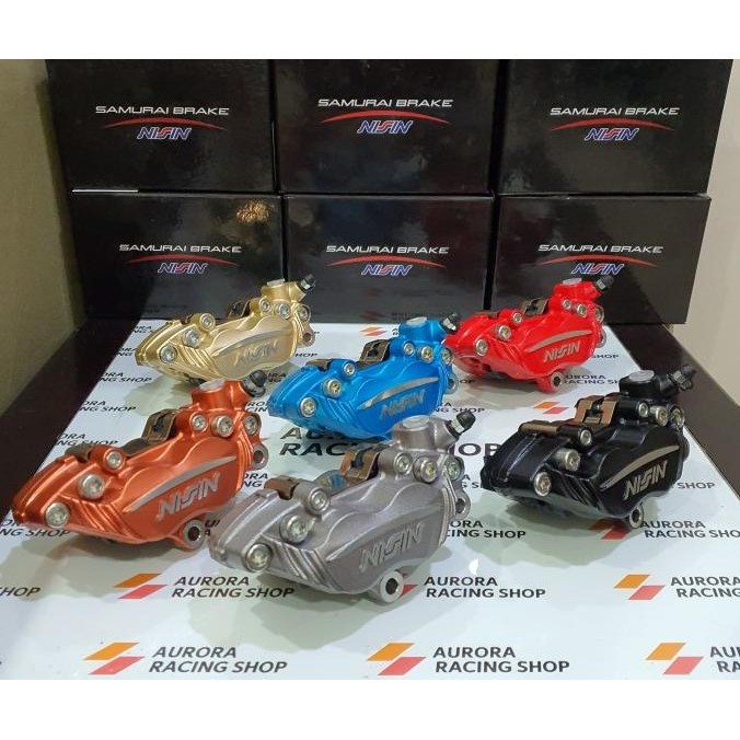 Kaliper Depan Nissin Samurai 4 Piston Ninja 150 R / Rr