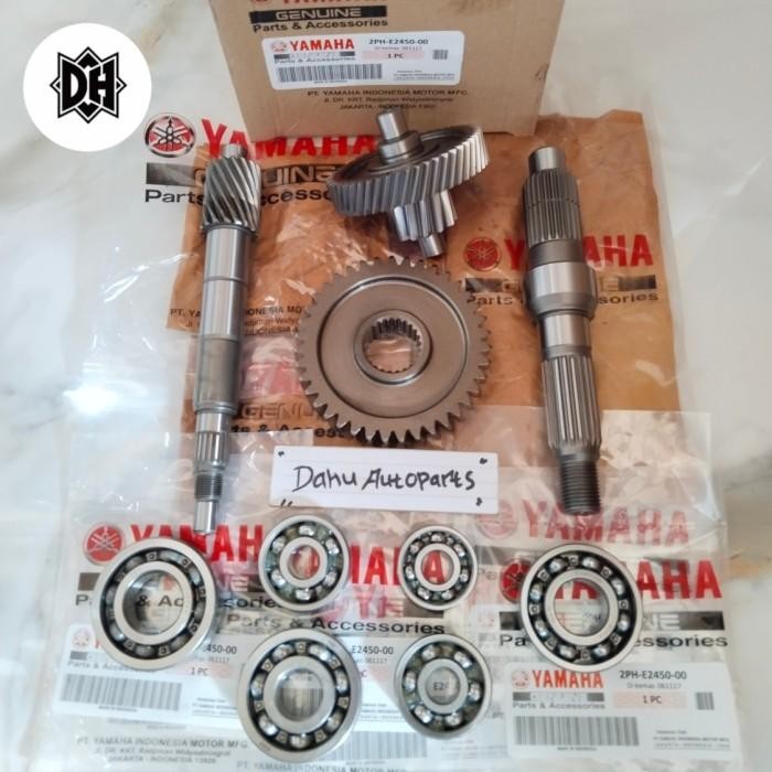 Gigi Rasio Gardan Set 2Ph Plus Bearing Set Komplit Yamaha Mio M3 Mio Z Original Dan Terpercaya