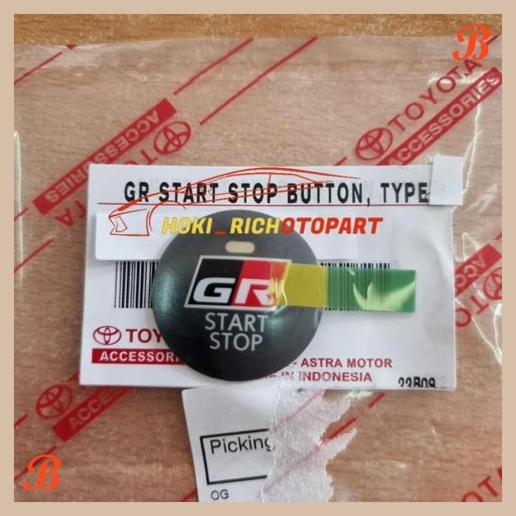 [HCP] Stiker GR Start Stop Button Engine VELOZ 2022 AVANZA 2022 Original