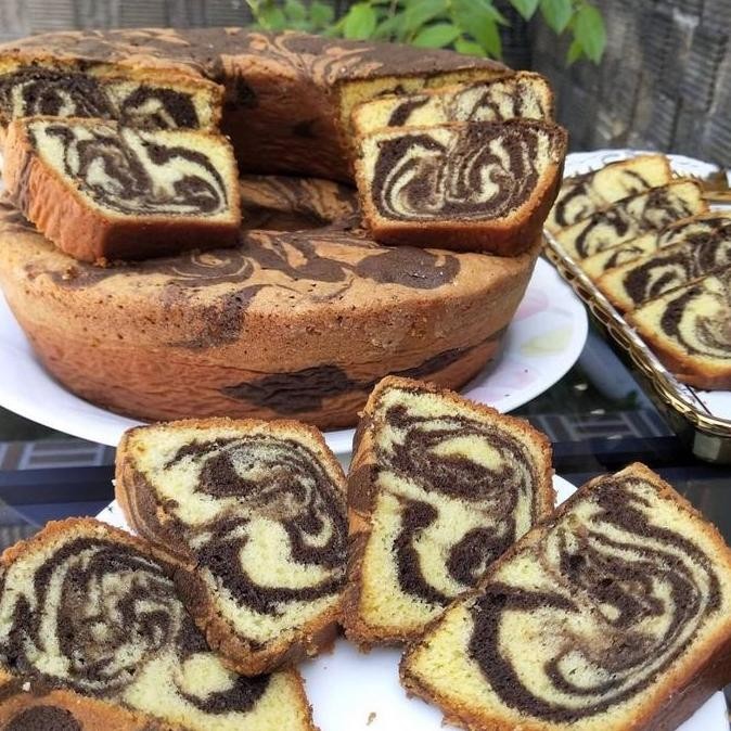 

Promo Bolu Marmer Rasa Mocca Coklat Wangi Enak 1 Loyang