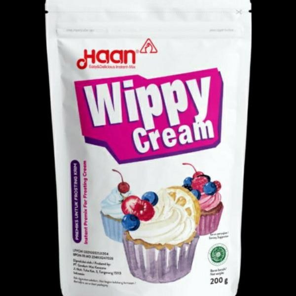 

TERSEDIA Haan wippy cream 200gr