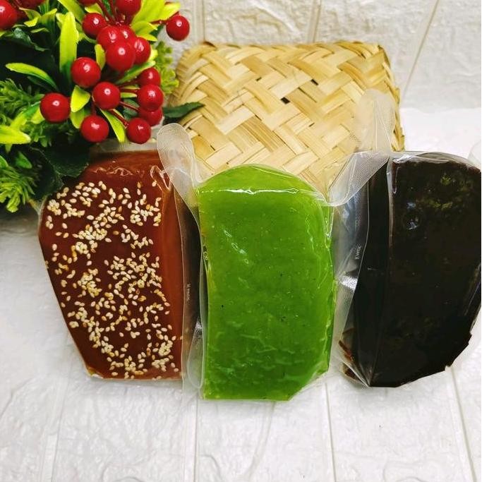 

TERSEDIA Mix Jenang Original-Wajik Hijau Pandan-Jenang Hitam